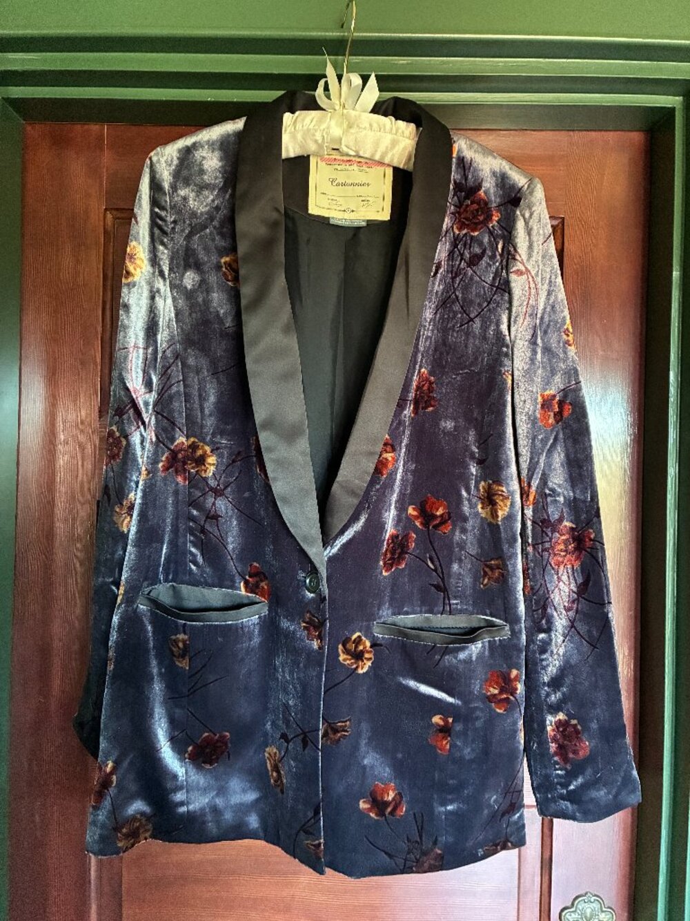 Gorgeous velvet tuxedo-style jacket/blazer